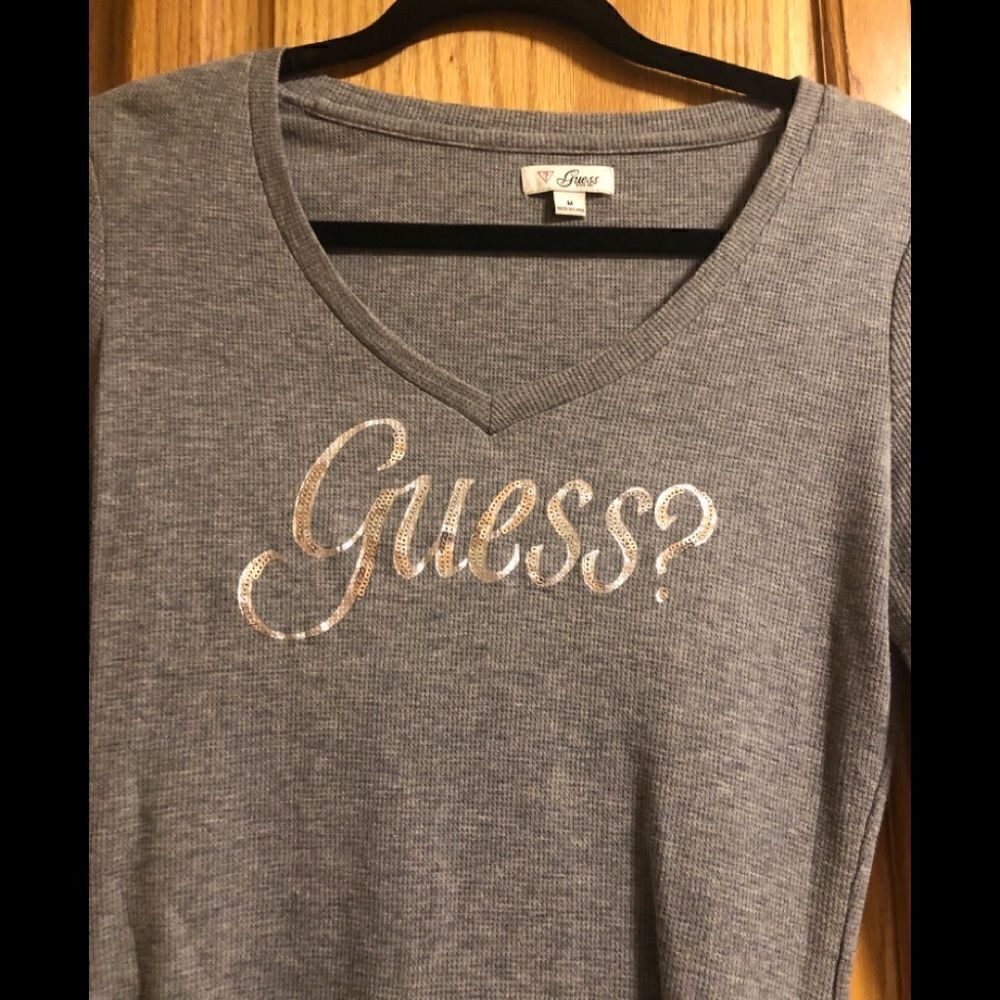 Vintage Grey Guess Top